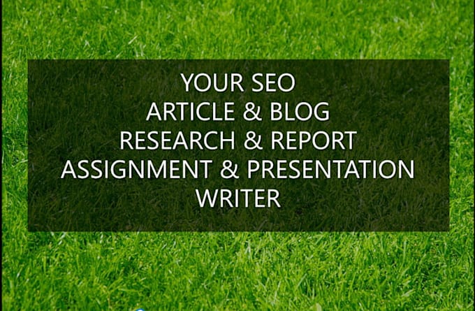 write SEO articles and blogs on environment and gardening