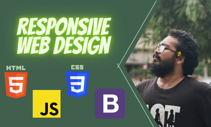 Turn your design into responsive html css javascript website by Sujoy_k ...