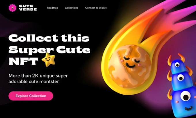 create a custom website for your crypto or nft project