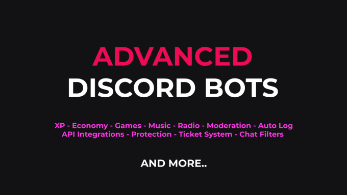 Hire a freelancer to create advanced discord bot