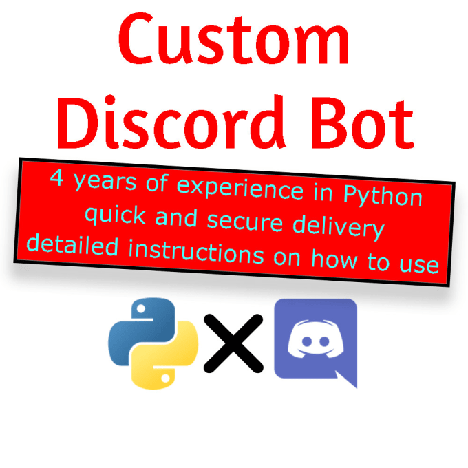 Make a custom bot or selfbot by Nicio99 | Fiverr