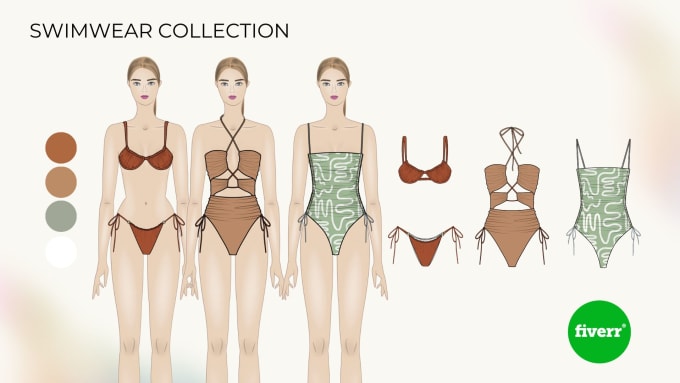 Swimwear flat sketches outlet
