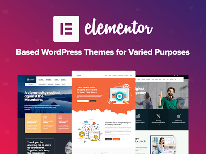wordpress theme customization elementor, avada, divi, thrive