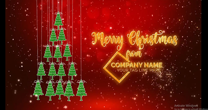make christmas greeting video in 24hr