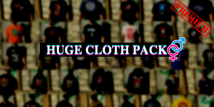 give you a huge clothes pack male and female for fivem