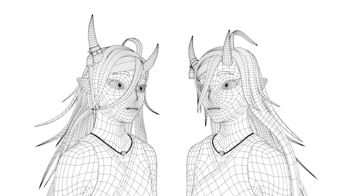 create 3d character with anime style