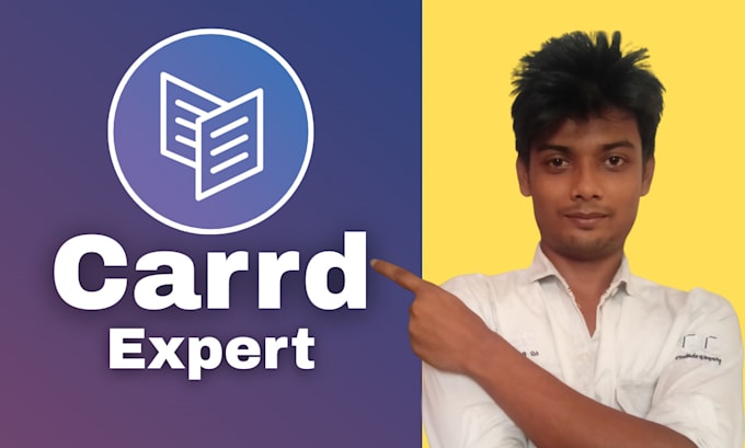 be your carrd expert for minimalistic carrd landing page, carrd website design