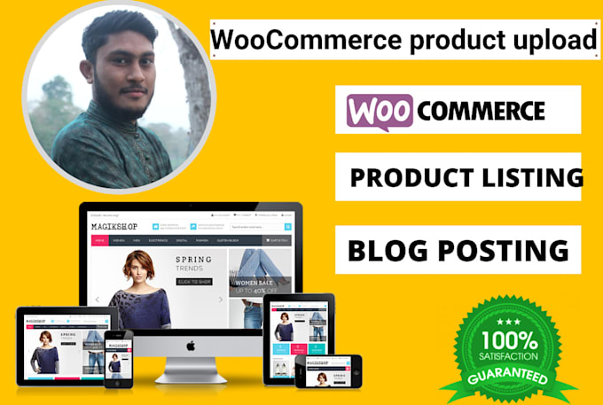 do woocommerce products upload and wordpress data entry