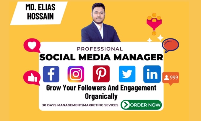 be your social media manager and post content creator