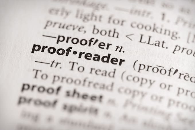 professionally proofread 3000 words
