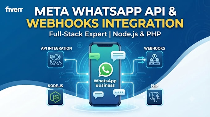 integrate meta whatsapp business API and custom webhooks