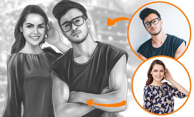 Draw realistic digital pencil sketch from your photos by Isurusudeep ...