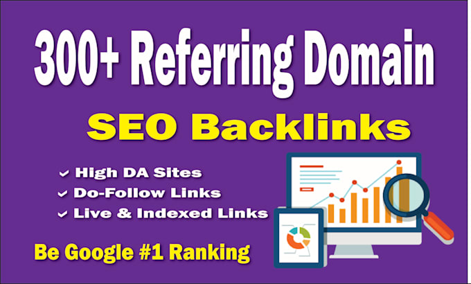 create referring domains SEO backlinks for website ranking