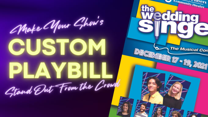 I will design and layout your theater playbill or event program