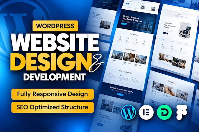 do modern wordpress website development, redesign wordpress website