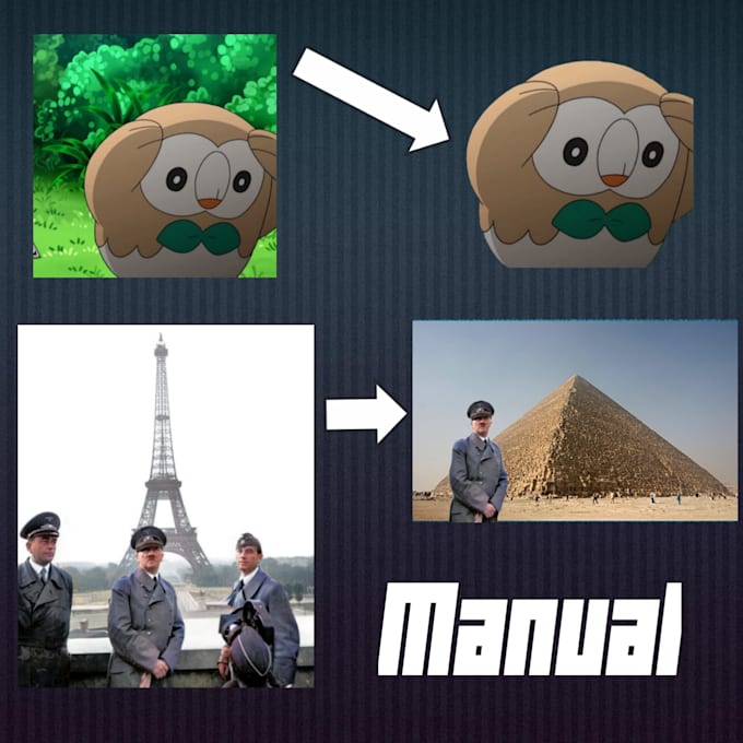 Manually remove photo background by Kampfwagen Fiverr