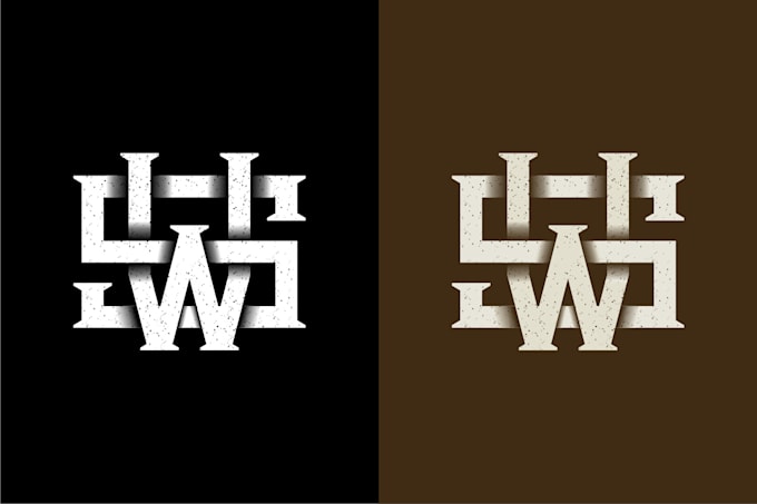 do symbolic monogram and minimal initial text logo
