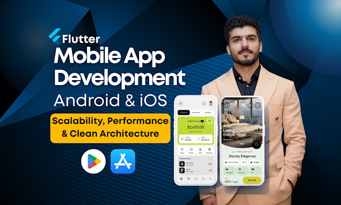 build scalable flutter mobile app for android and ios, app development
