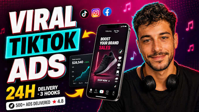 create viral tik tok video ads for your product in 24 hours