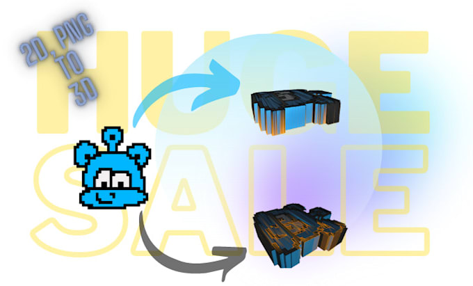 create logo from 2d to 3d