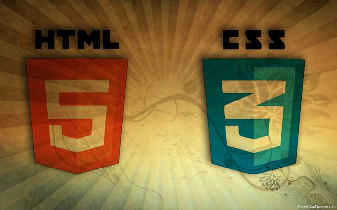 do front end design using html and css