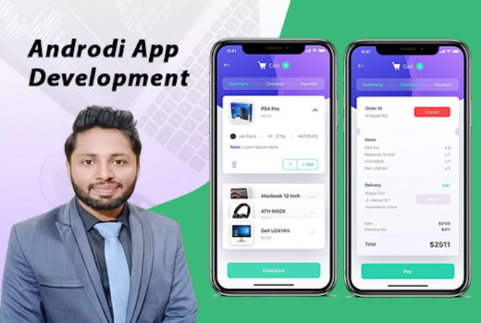 develop android app in kotlin, java, mvvm, and IOS app in swift