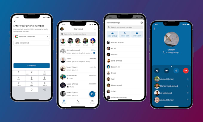 Do modern and high quality ux ui design for mobile app by Ahmedalshanti ...