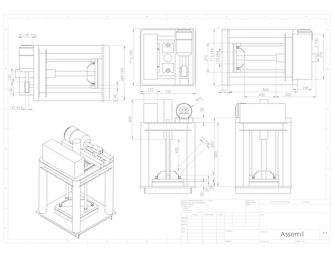 Do 3d modeling 2d drawing rendering n etc using solidworks by ...