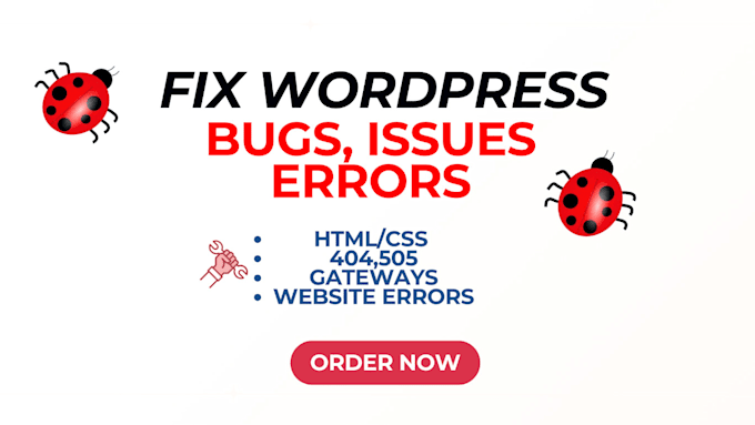 fix wordpress issues, wordpress errors and bug fixing