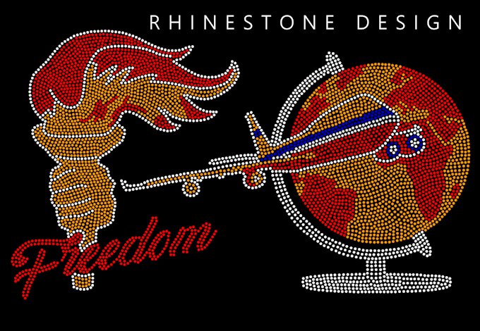 awesome rhinestone design for you