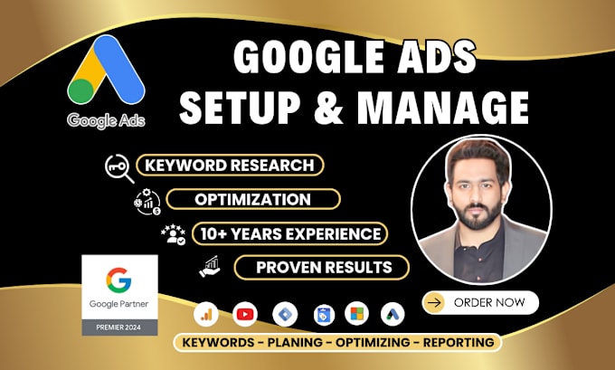 setup, optimize and manage your google ads adwords campaign