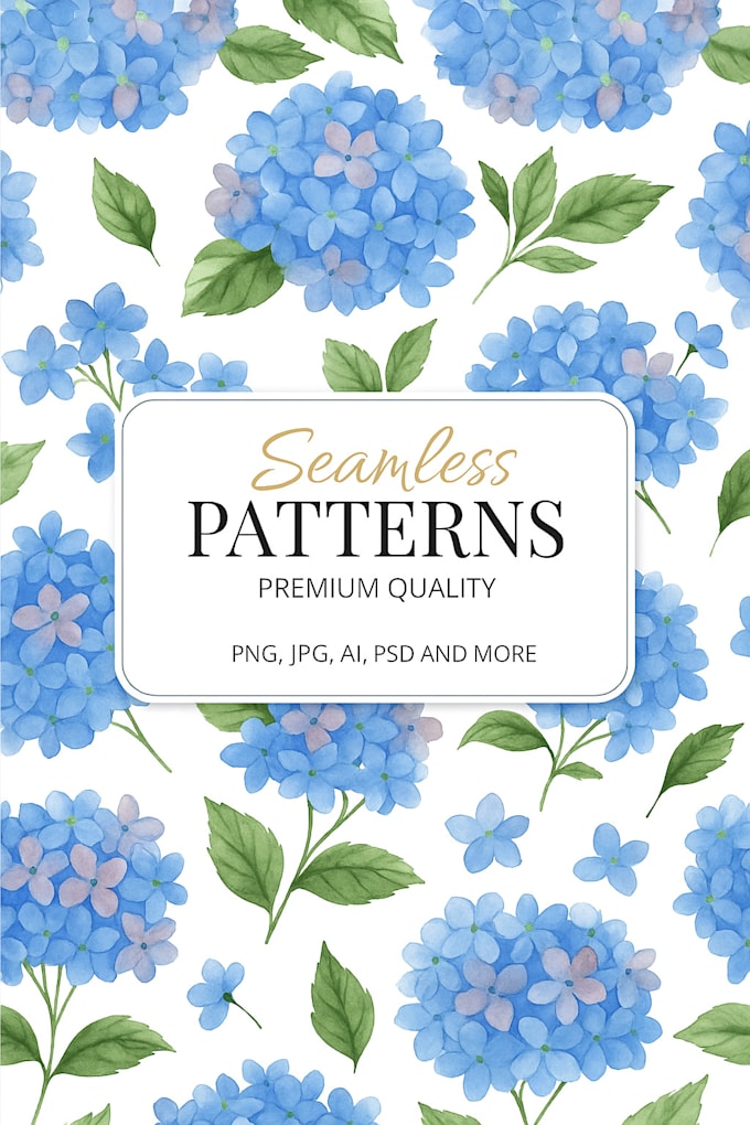 create seamless fabric pattern, floral design in 24 hours