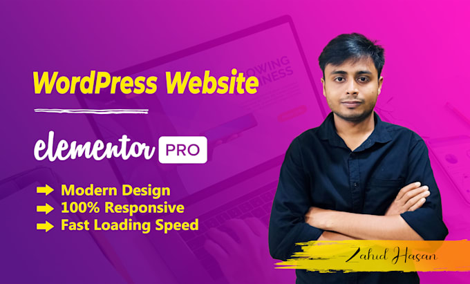 create wordpress website with elementor pro
