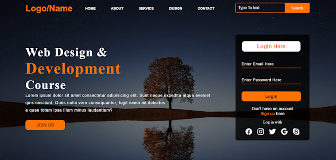 Make website ui and ux design for you using html and css by Hasanahmed ...