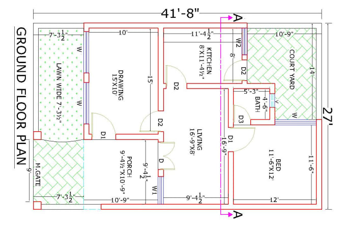 draw your 2d plans, elevation,