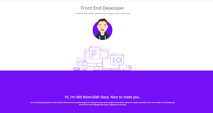 be your frontend developer HTML CSS tailwind CSS
