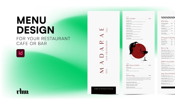 Design premium food and drink menu in indesign by Rohamotamedi | Fiverr