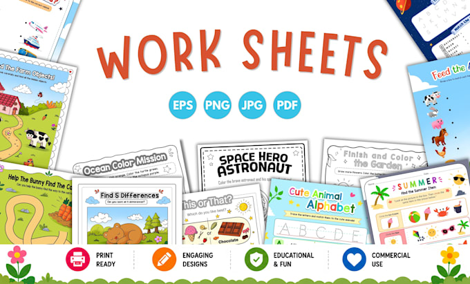 design preschool and kindergarten worksheets for teachers and homeschool