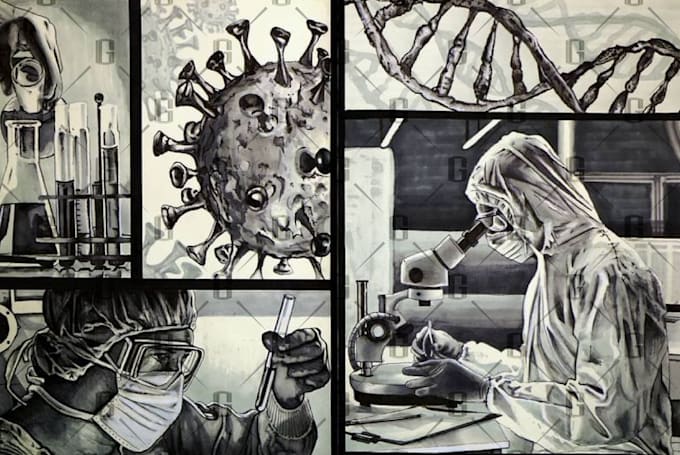 draw detailed dark art illustration