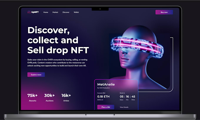 design and develop a luxury modern website in figma