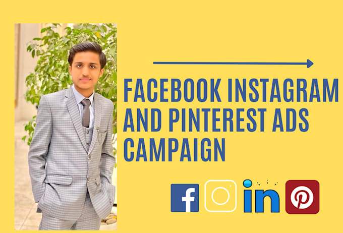 setup and manage your facebook and instagram and pinterest ads campaign