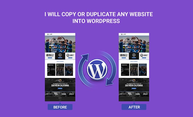 clone, copy or duplicate any website into wordpress