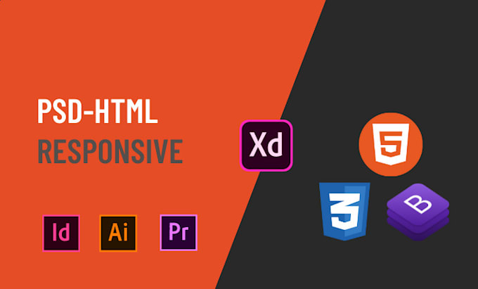 Convert psd, figma, xd to html5 css3 bootstrap 5 responsive by Nabeel ...