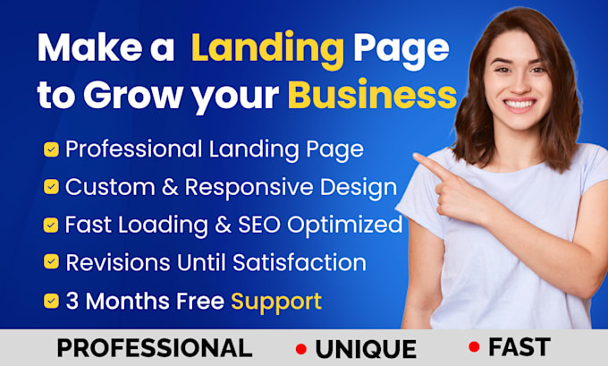 build profitable lead capture landing page or one page website