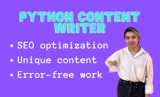 Write technical python content by Oizhamal | Fiverr