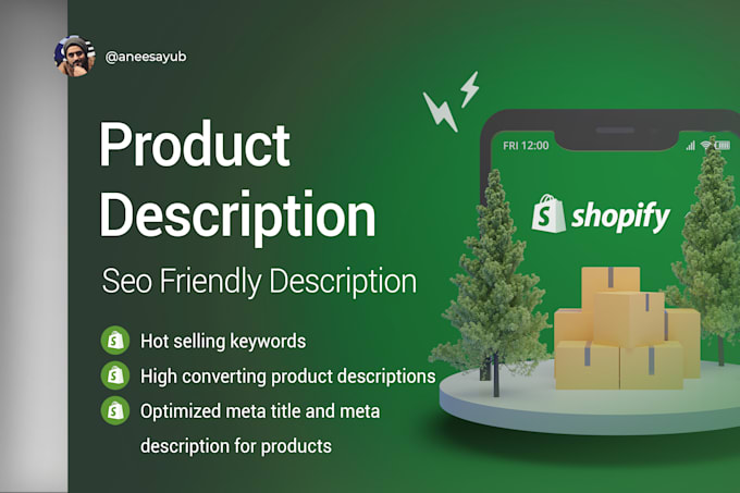 write high converting shopify product descriptions with SEO