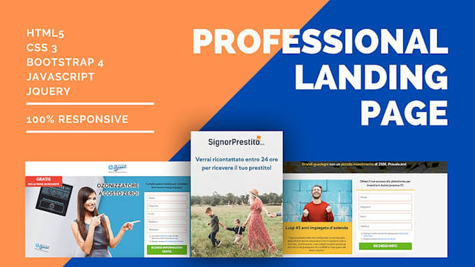 Do html and css assignment and design responsive landing page by Stem ...