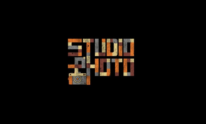 create a vintage retro typography logo design