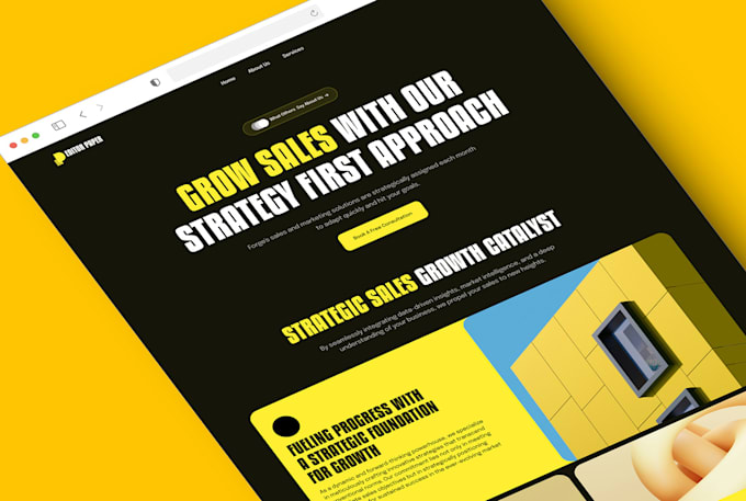 design a creative landing page or website with figma