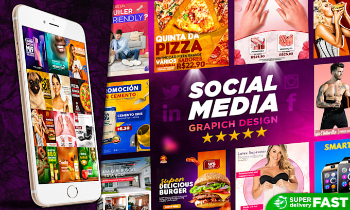 design 12 attractive instagram post, facebook, creative ads